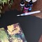 Black Alcohol Ink Paper 25 Sheets Heavy Black Art Paper for Alcohol Ink & Black Watercolor Paper, Synthetic Paper 5x7 Inches (127x178mm), 200gsm Cardstock